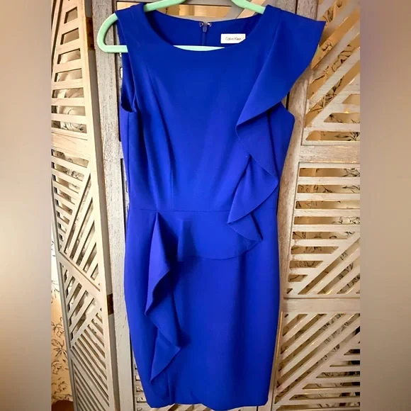 calvin klein royal blue dress Calvin Klein Women's Dresses